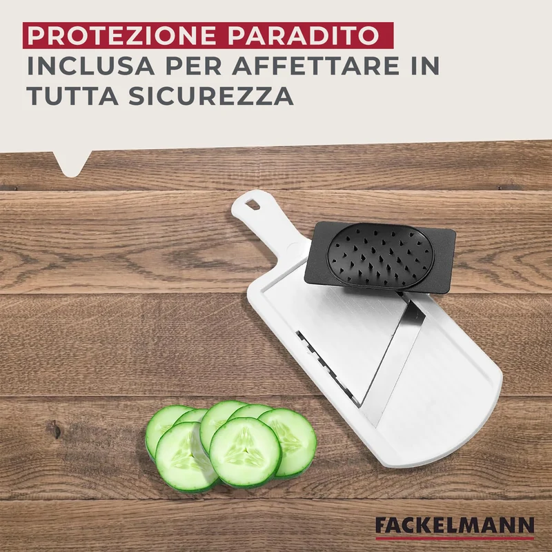 Affetta verdure mandolina regolabile ad una lama con paradito