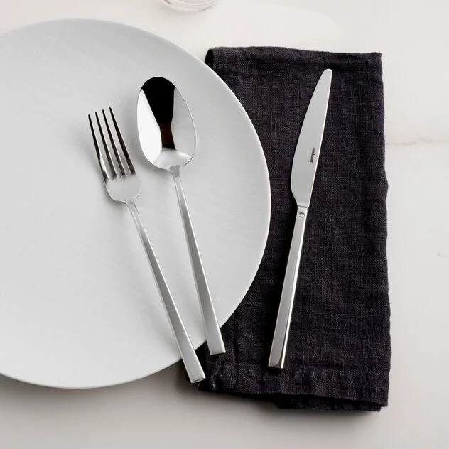 ROCK Servizio tavola 3 PZ Monoblocco - Accaio Inox Mirror
