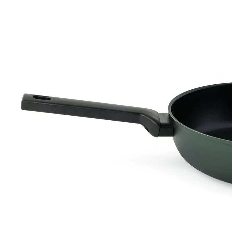 TITAN PRO GREEN Padella Alta in Alluminio 28 CM - Verde Scuro