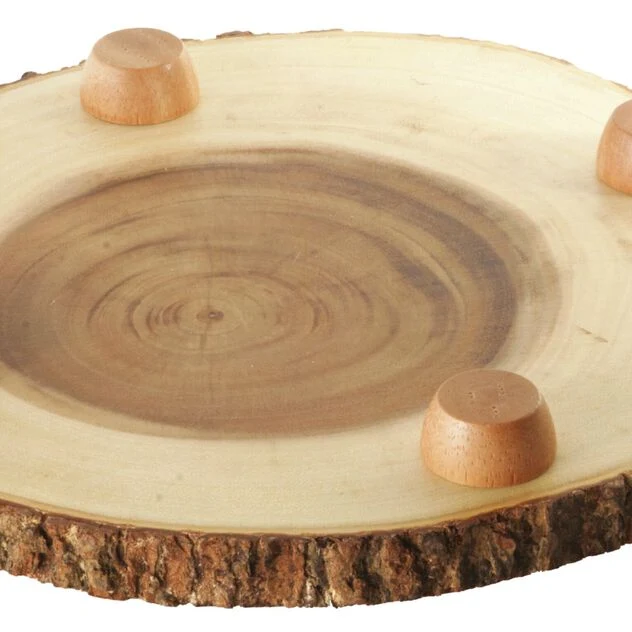 Tagliere / Piatto a servire in Legno di Acacia - Ø Cm 25,5