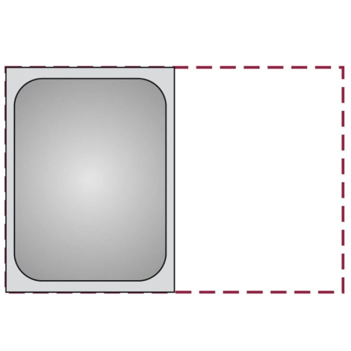 Bacinella Gastronorm 1/2 in acciaio inox 18/10 - H 10 CM / 6.5 L