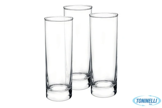 CORTINA TRASPARENTE-BICCHIERE LONG DRINK CL 30 - SET 3 BICCHIERI