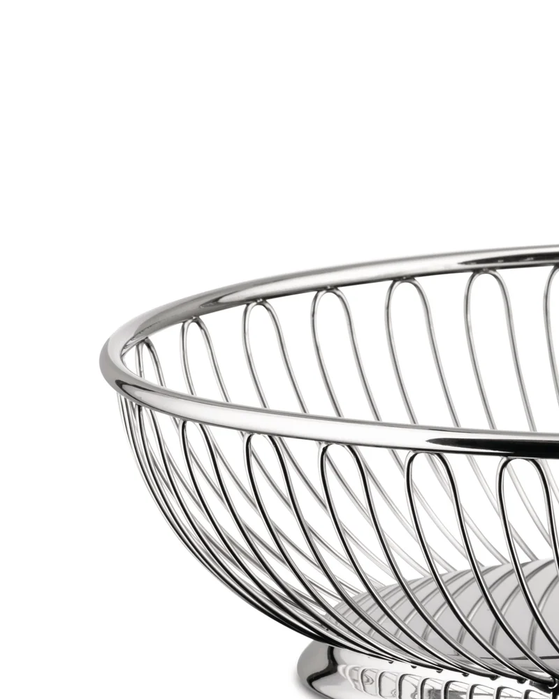 Cestino a filo ovale - Acciaio Inox 18/10