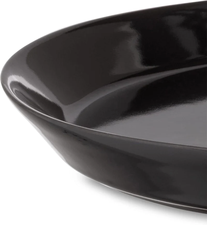 TONALE Piatto piano - SET 4 pezzi Nero
