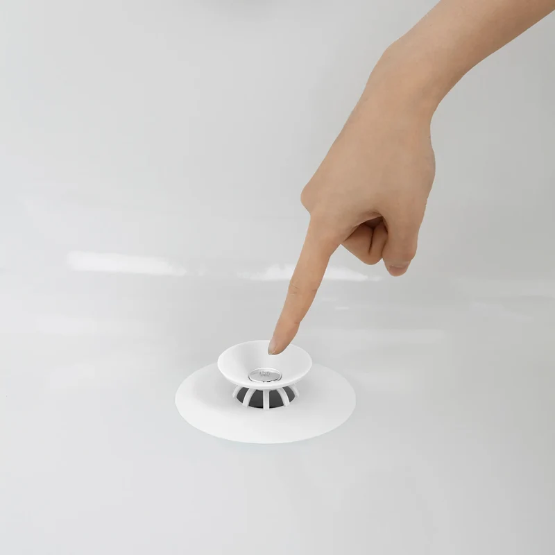 FLEX Tappo di scarico e filtro per capelli - Bianco