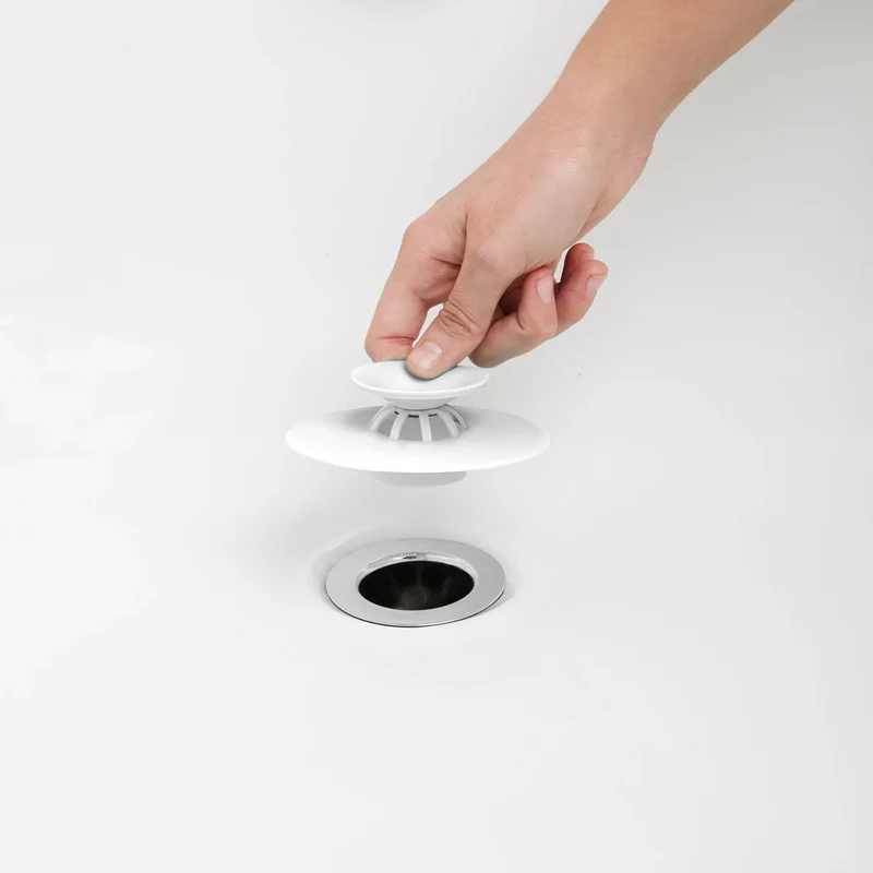 FLEX Tappo di scarico e filtro per capelli - Bianco
