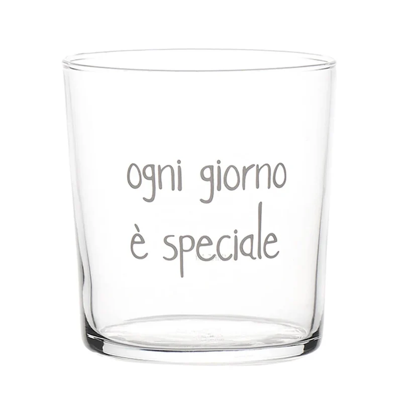 SET 6 bicchieri "Ogni giorno è speciale" - 35 CL