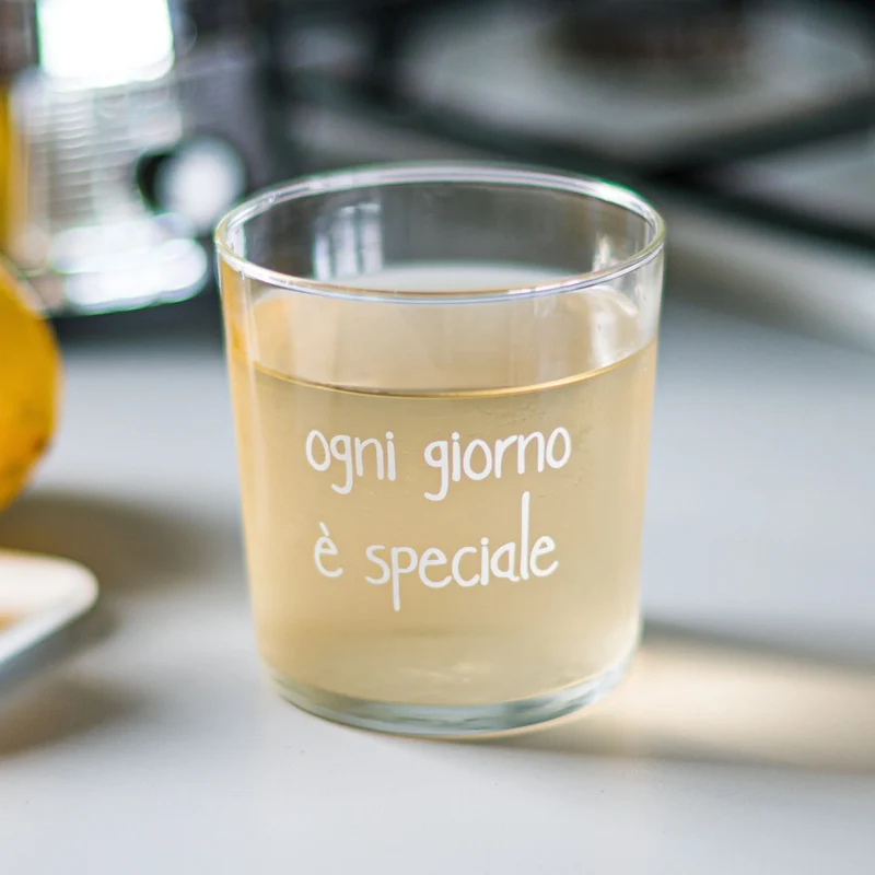 SET 6 bicchieri "Ogni giorno è speciale" - 35 CL