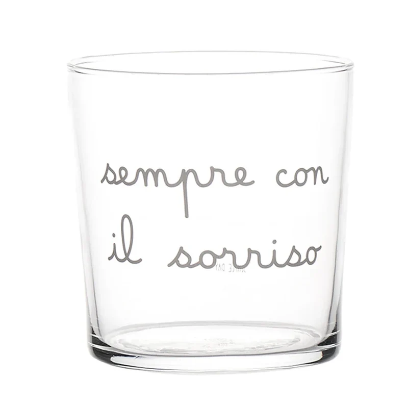 SET 6 bicchieri "Sempre col sorriso" - 35 CL
