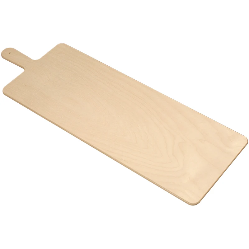 Tagliere legno rettangolare c/manico cm.82x28 spessore cm.1.2