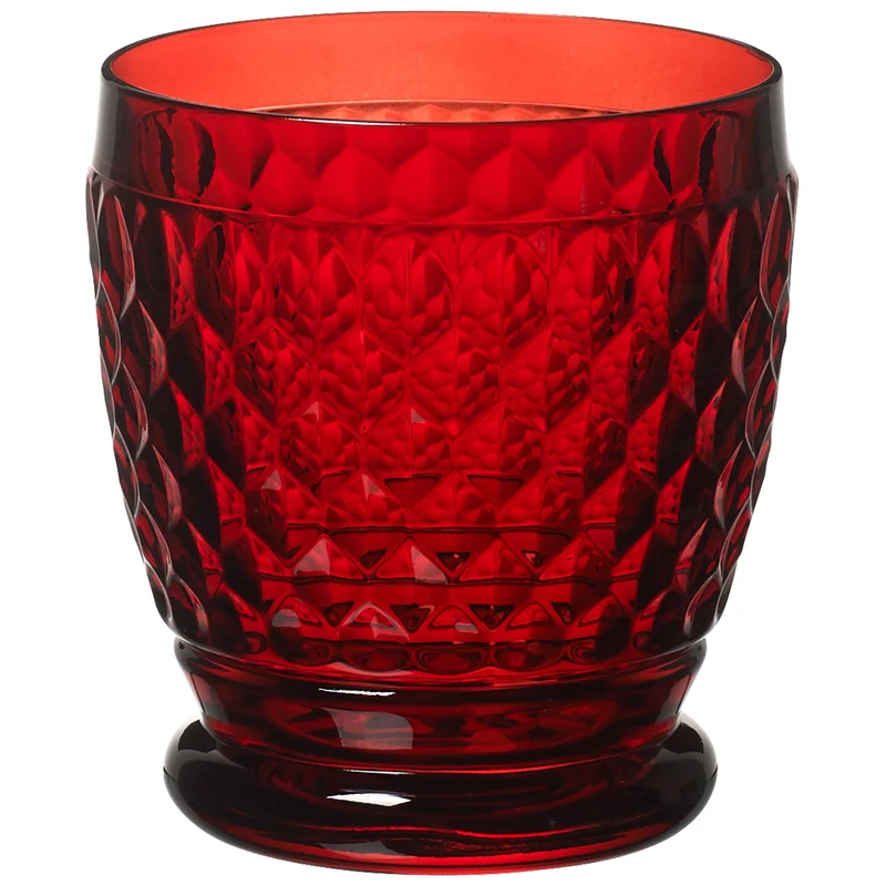 BOSTON Bicchiere da acqua - Rosso, 200 ml, cristallo