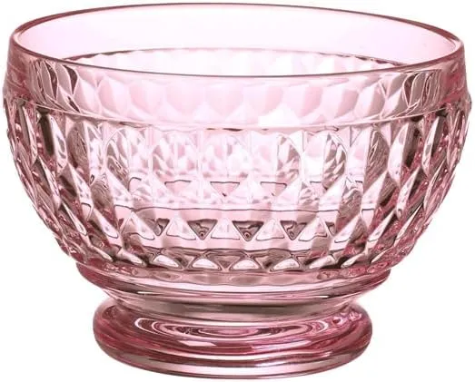 BOSTON Coppetta macedonia - Rosa, 250 ml, cristallo