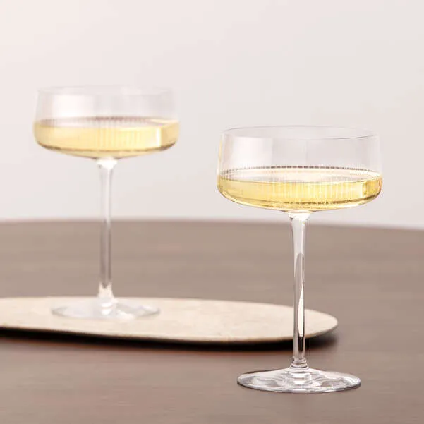 AFINA Coppa da champagne/ spumante trasparente - 120 ml, cristallo SET 4 PZ