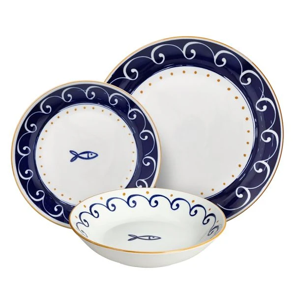 Servizio Tavola 18 pezzi SARDINIA - Porcellana Blu