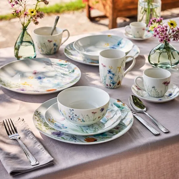 Servizio Tavola 18 pezzi FLORENNE - Porcellana Multicolor