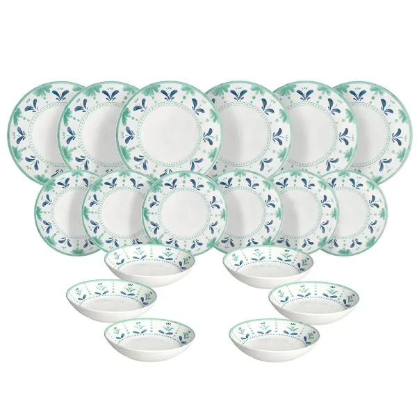 Servizio Tavola 18 pezzi POSITANO - Porcellana Multicolor