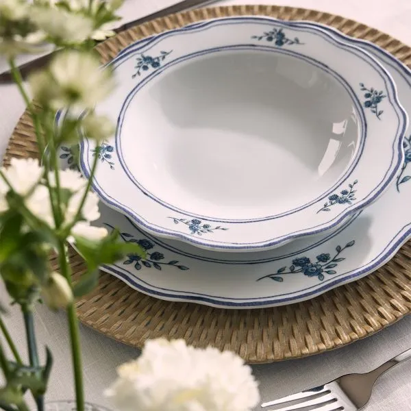 Servizio Tavola 18 pezzi HERITAGE FLORALS - Porcellana Blu