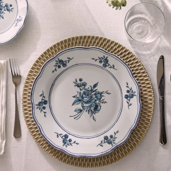 Servizio Tavola 18 pezzi HERITAGE FLORALS - Porcellana Blu