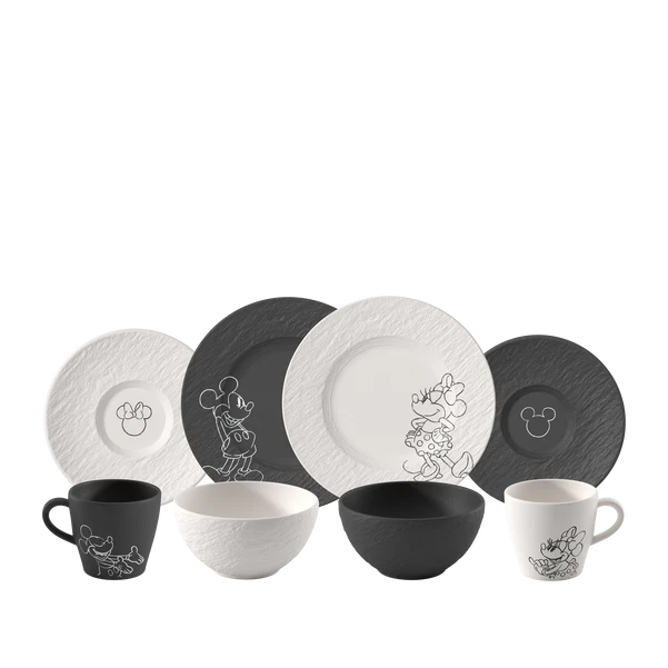 SET 8 Pezzi Colazione in Premium porcelain, Manufacture - Mickey Mouse