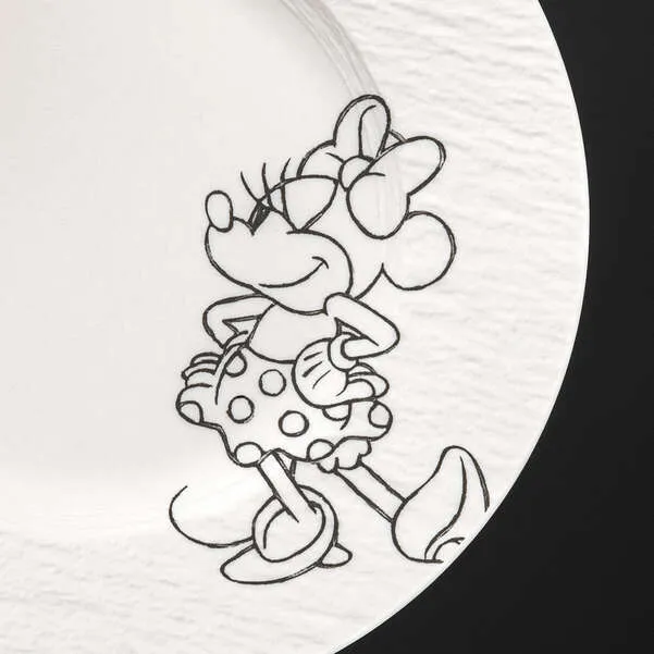 Set da colazione 4 Pezzi in Premium Porcelain Bianco, Manufacture - Mickey Mouse