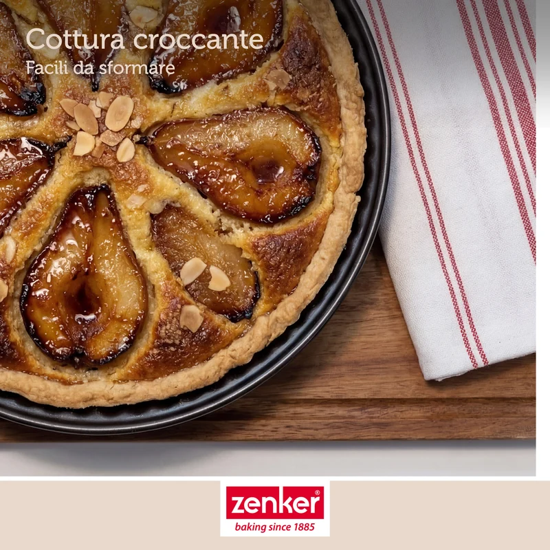 Stampo per crostata fondo liscio, Ø28 cm