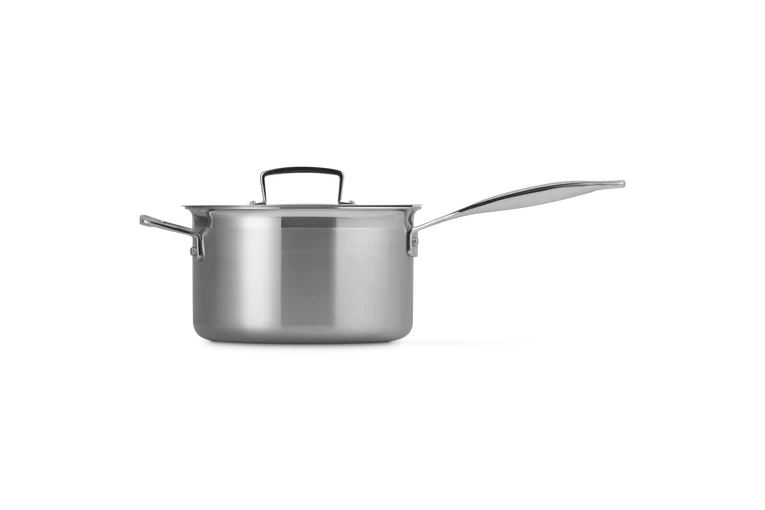 Casseruola con coperchio e maniglia in acciaio inox - 20 cm, 3.8L