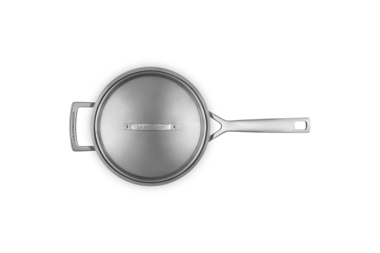 Casseruola con coperchio e maniglia in acciaio inox - 20 cm, 3.8L
