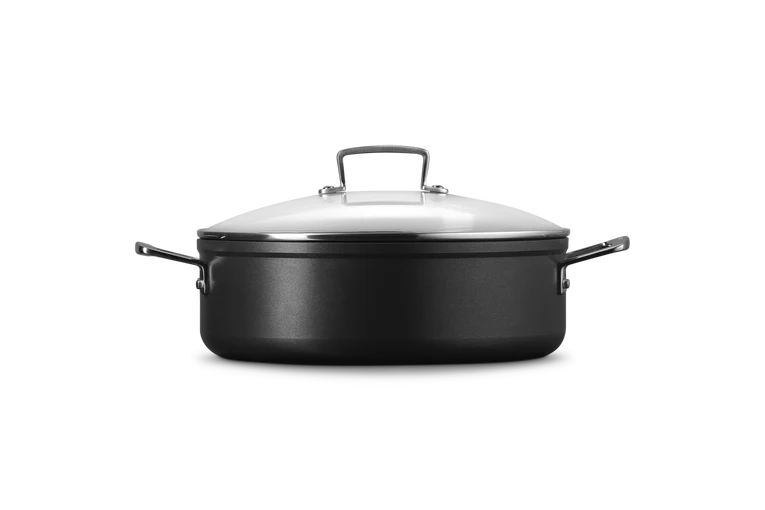 Sauté in alluminio antiaderente con coperchio vetro - 24 cm, 3.3L