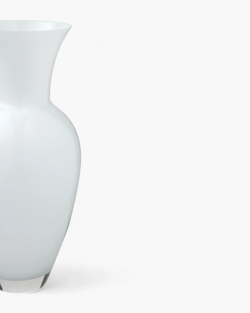 Hydria vaso in vetro incamiciato - Bianco H 46,5cm