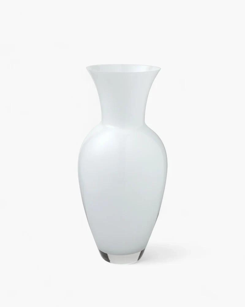 Hydria Vaso vetro - Bianco H 37,5cm