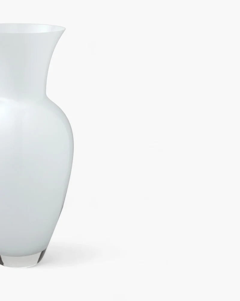 Hydria Vaso vetro - Bianco H 37,5cm