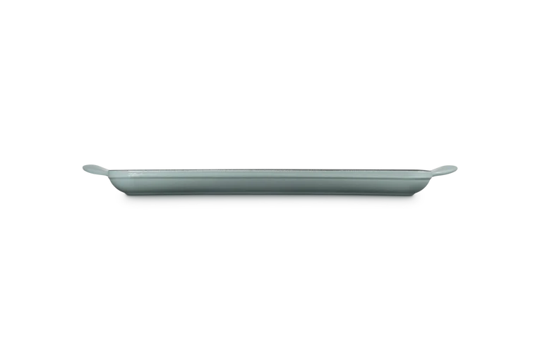 Grill rettangolare in ghisa vetrificata - 32 cm, Sea Salt