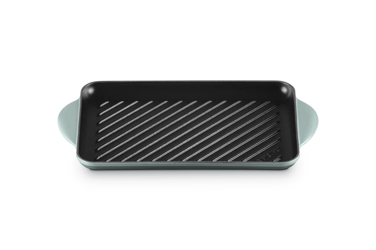Grill rettangolare in ghisa vetrificata - 32 cm, Sea Salt