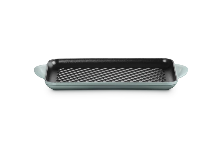 Grill rettangolare in ghisa vetrificata - 32 cm, Sea Salt