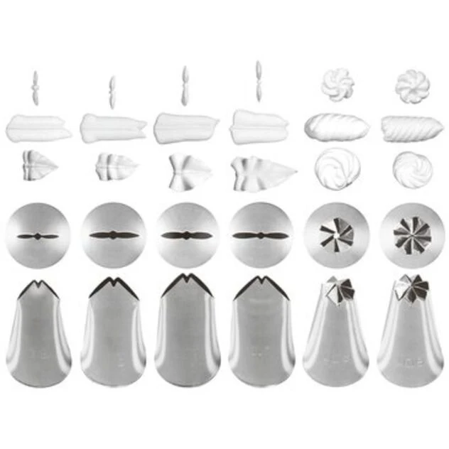 Set 6 Bocchette Assortite - Acciaio inox