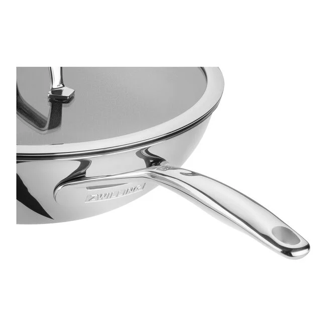 PEAK Wok con coperchio in Acciaio Inox 18/10 - 30 cm Ceraforce HyCoat