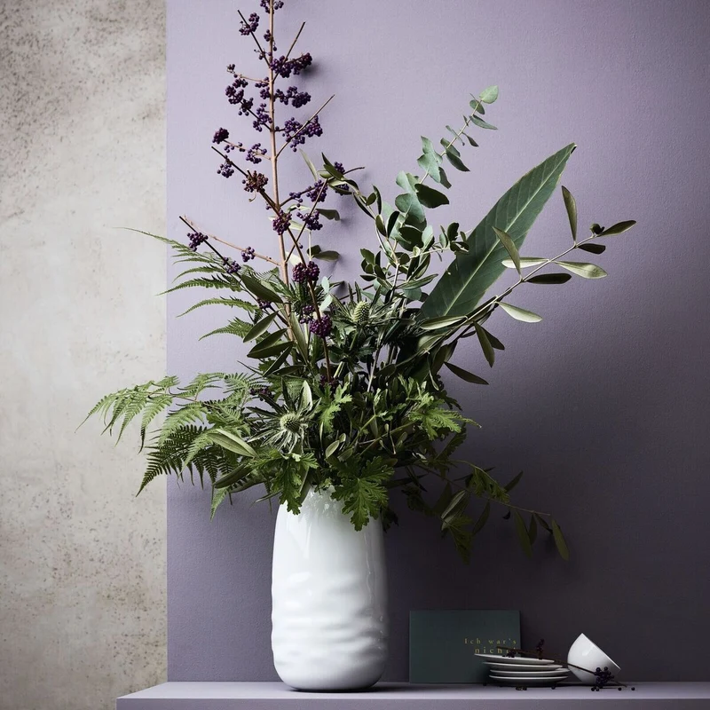 Rosenthal Vaso Waves Bianco in Porcellana