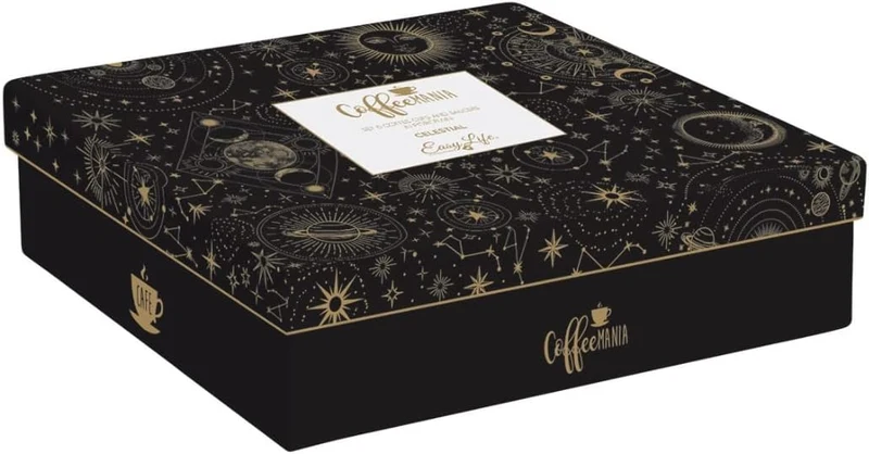 Set 6 tazzine espresso 100 ml c/piattini in gift box CELESTIAL