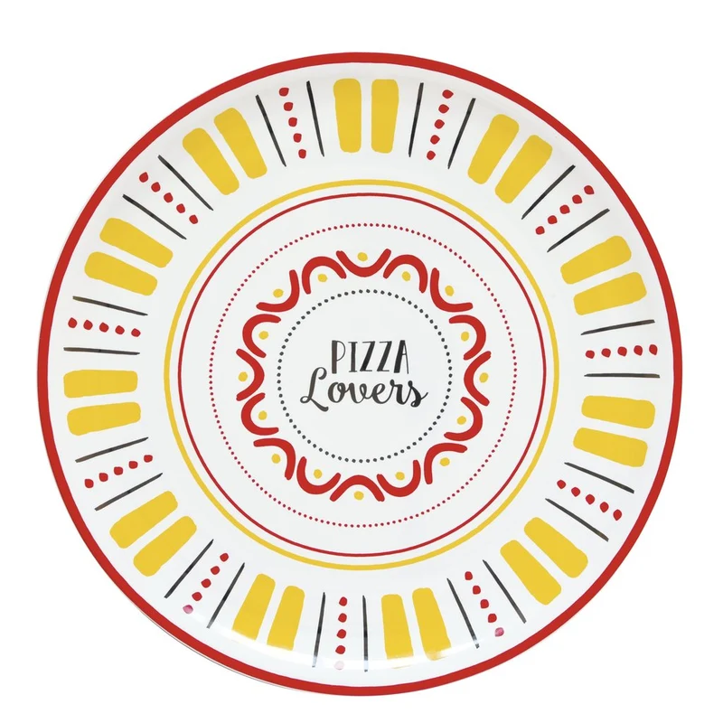 Piatto pizza in porcellana 32,5 cm set 4 piatti