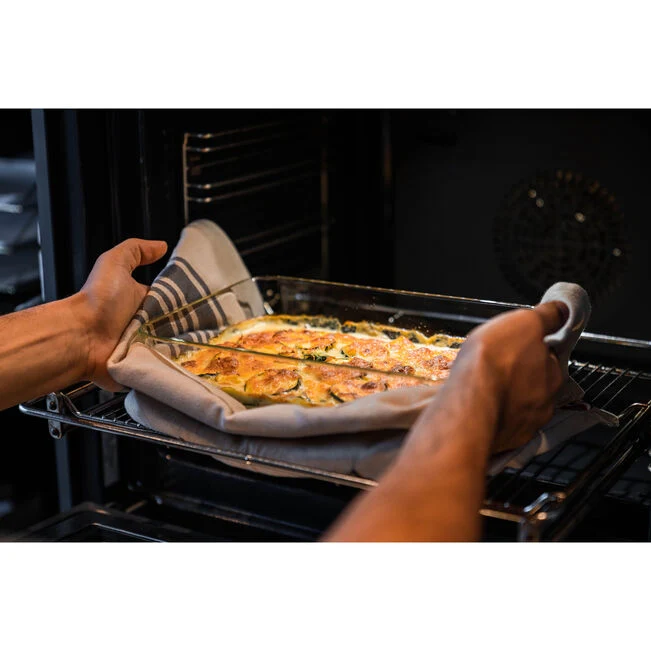 Fresh & Save Piatto gratin sottovuoto, vetro, grigio