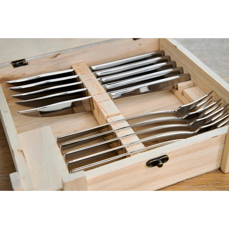 Zwilling Set Posate Da Bistecca 12 Pezzi Coltelli E Forchette Con Contenitore Ac