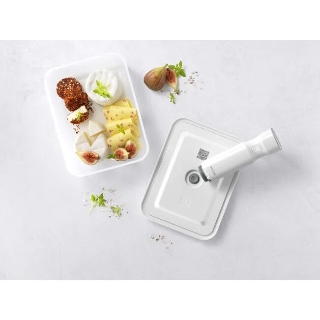 Contenitore sottovuoto per il frigo - plastica / semi trasparente-grigio