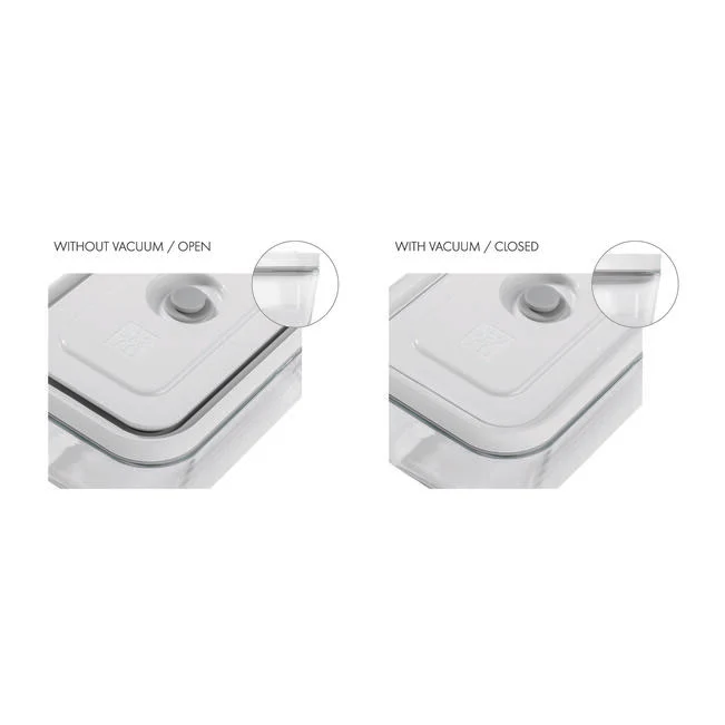Contenitore sottovuoto per il frigo - plastica / semi trasparente-grigio