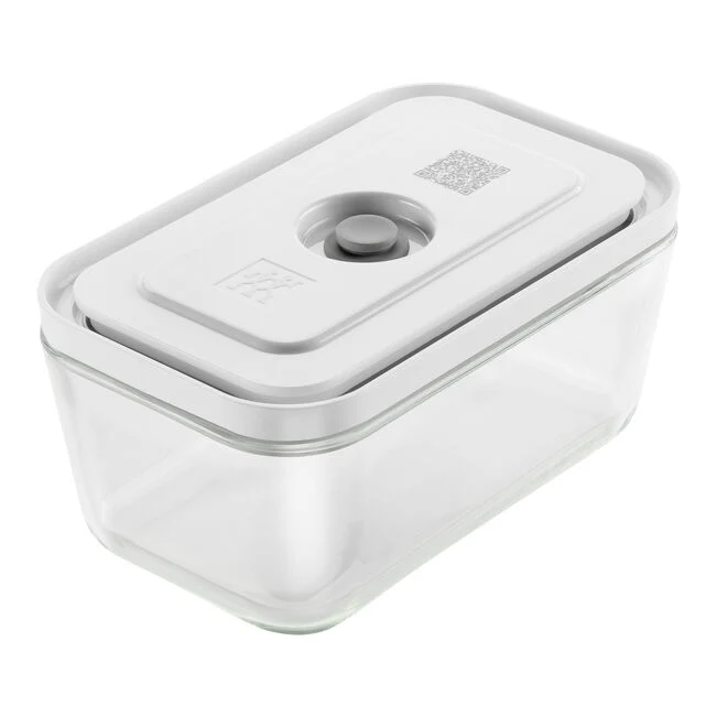 Fresh & Save Starterset sottovuoto, vetro / M/L, 7-pz., bianco