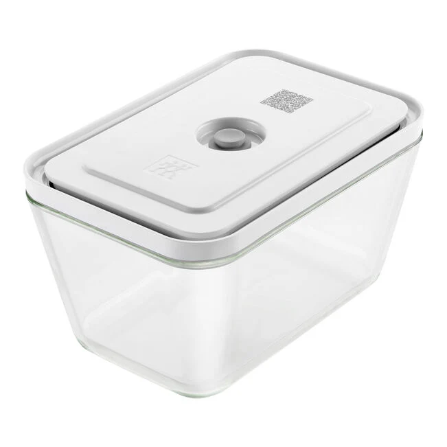 Fresh & Save Starterset sottovuoto, vetro / M/L, 7-pz., bianco