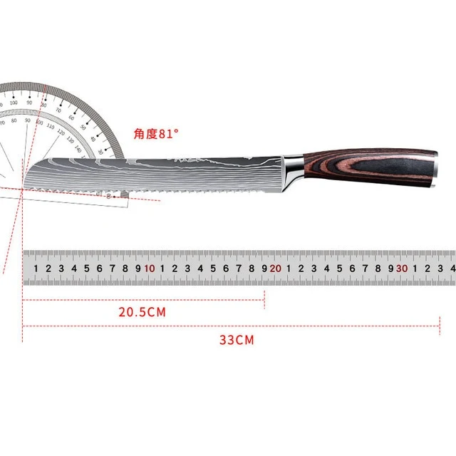 Japanese Damascus kitchen knives Laser Dapattern chef knife Sharp Santoku Cleaver Slicing Utility Knives tool EDC 3"inch 5"i