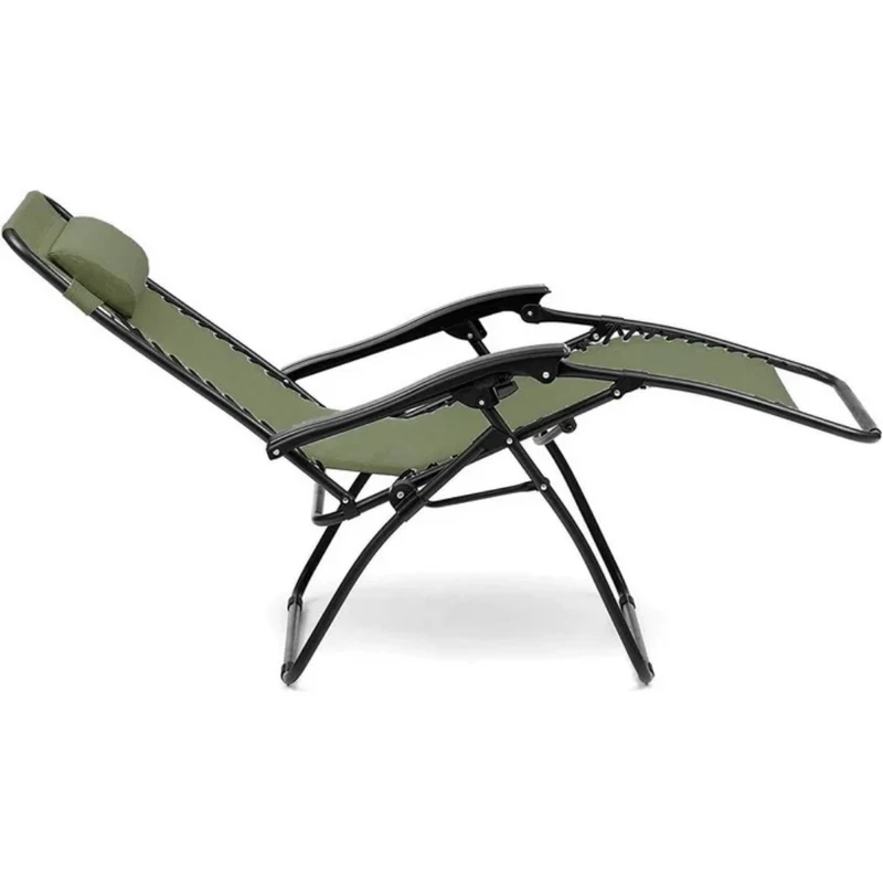 Set 2 Poltrone reclinabile in metallo e textilene con cuscino - No Gravity