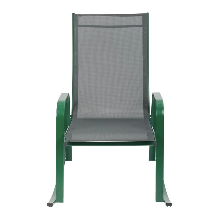 Set 2 poltrone a dondolo da giardino in metallo - Serenity