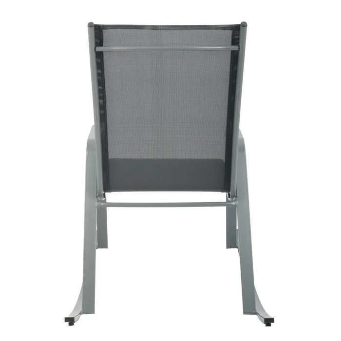 Set 2 poltrone a dondolo da giardino in metallo - Serenity