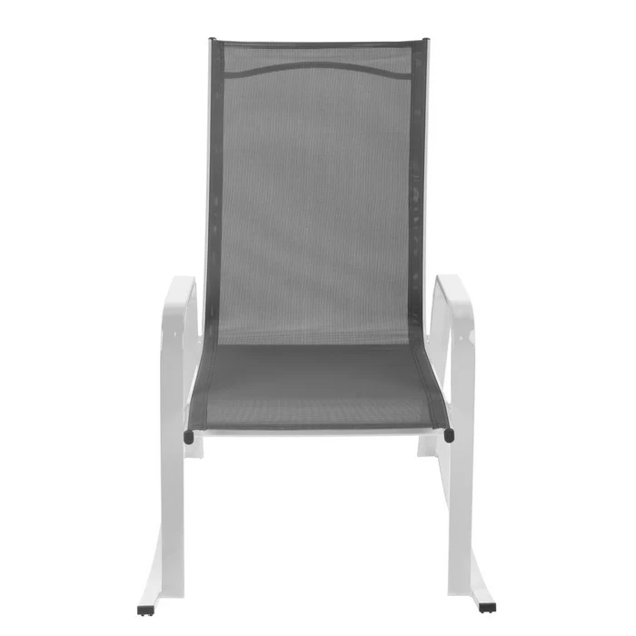 Set 2 poltrone a dondolo da giardino in metallo - Serenity